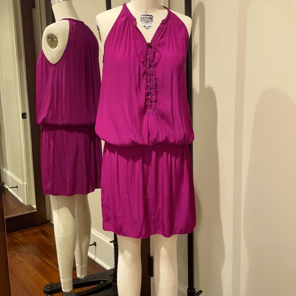 Ramy Brook Paris Sleeveless Mini Dress Dark Magenta size XS